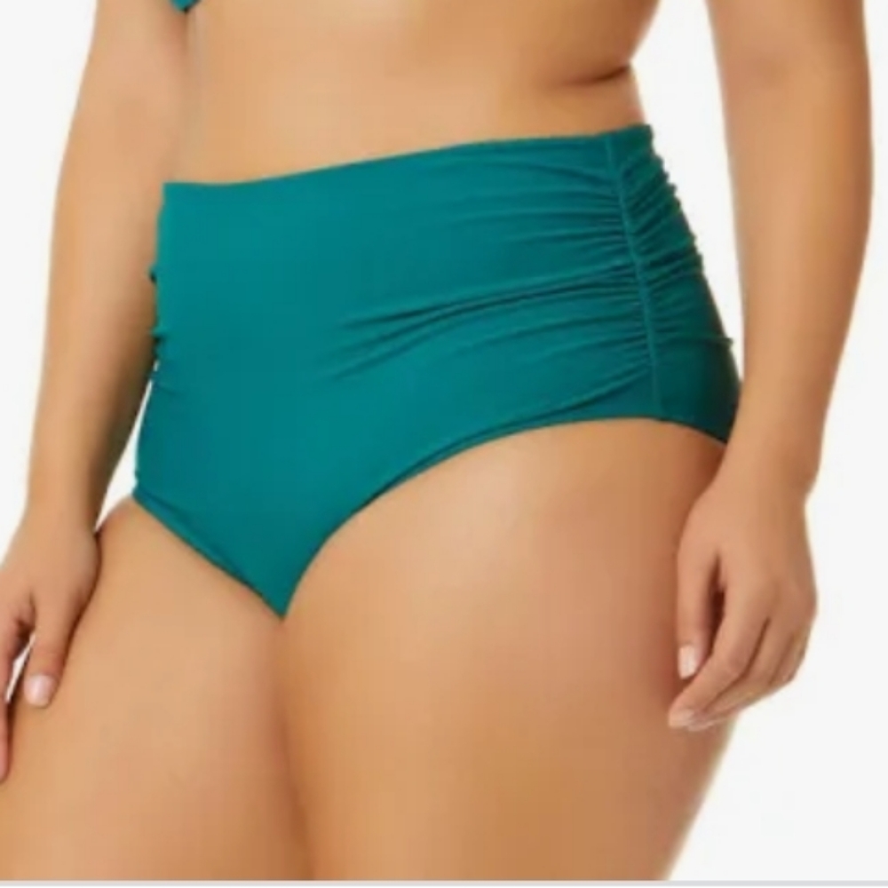 Anne Cole Women's Plus Convertible High Waist Bottom Size XXL